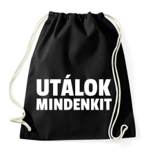 PRINTFASHION UTÁLOK MINDENKIT - Sportzsák, Tornazsák - Fekete tornazsák