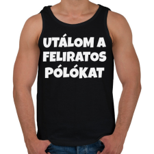 PRINTFASHION UTÁLOM A FELIRATOS PÓLÓKAT - Férfi atléta - Fekete atléta, trikó