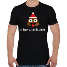 PRINTFASHION UTÁLOM A KARÁCSONYT - Férfi póló - Fekete férfi póló