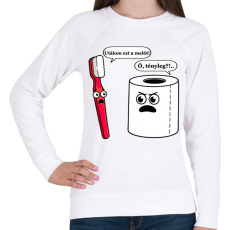 PRINTFASHION Utálom ezt a melót... - Női pulóver - Fehér