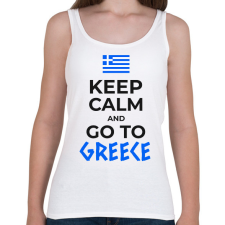 PRINTFASHION UTAZZ GÖRÖGORSZÁGBA - Női atléta - Fehér női trikó