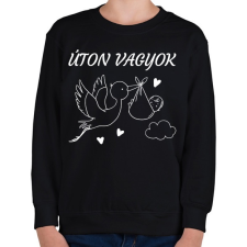 PRINTFASHION Úton vagyok - Gyerek pulóver - Fekete gyerek pulóver, kardigán
