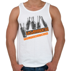 PRINTFASHION üveges legénybúcsú - Férfi atléta - Fehér