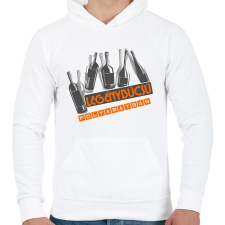 PRINTFASHION üveges legénybúcsú - Férfi kapucnis pulóver - Fehér férfi pulóver, kardigán