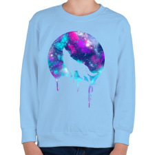 PRINTFASHION Üvöltés - Gyerek pulóver - Világoskék gyerek pulóver, kardigán