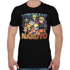 PRINTFASHION Uzumaki Naruto - Férfi póló - Fekete férfi póló
