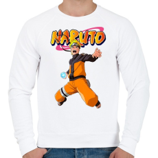 PRINTFASHION Uzumaki Naruto - Férfi pulóver - Fehér