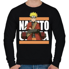 PRINTFASHION Uzumaki Naruto - Férfi pulóver - Fekete férfi pulóver, kardigán