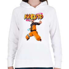 PRINTFASHION Uzumaki Naruto - Női kapucnis pulóver - Fehér női pulóver, kardigán