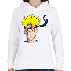 PRINTFASHION Uzumaki Naruto - Női kapucnis pulóver - Fehér
