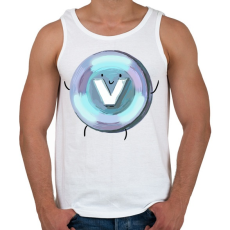 PRINTFASHION V-bucks - Fortnite - Férfi atléta - Fehér