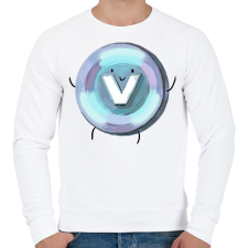PRINTFASHION V-bucks - Fortnite - Férfi pulóver - Fehér férfi pulóver, kardigán