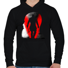 PRINTFASHION V mint Viking - Férfi kapucnis pulóver - Fekete