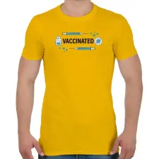PRINTFASHION Vaccinated - beoltva - covid 19 - Férfi póló - Sárga férfi póló
