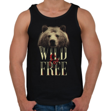 PRINTFASHION Vad és szabad - Férfi atléta - Fekete atléta, trikó