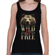 PRINTFASHION Vad és szabad - Női atléta - Fekete női trikó