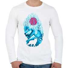 PRINTFASHION Vad fagy - Férfi hosszú ujjú póló - Fehér férfi póló