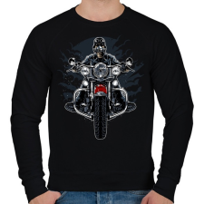 PRINTFASHION Vad motoros - Férfi pulóver - Fekete férfi pulóver, kardigán