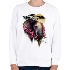 PRINTFASHION Vad virágzás - Gyerek pulóver - Fehér