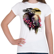 PRINTFASHION Vad virágzás - Női póló - Fehér