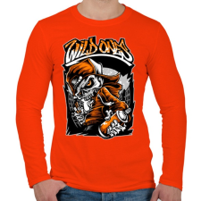 PRINTFASHION Vadak - Férfi hosszú ujjú póló - Narancs férfi póló