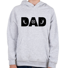 PRINTFASHION Vadász apa - Gyerek kapucnis pulóver - Sport szürke gyerek pulóver, kardigán