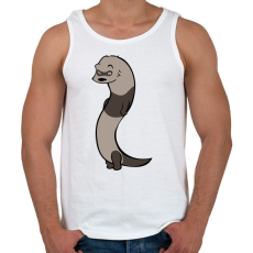 PRINTFASHION Vadász Görény - Férfi atléta - Fehér