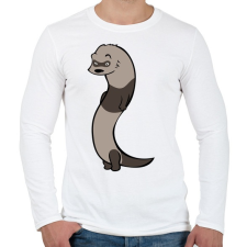 PRINTFASHION Vadász Görény - Férfi hosszú ujjú póló - Fehér férfi póló