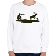 PRINTFASHION Vadász - Gyerek pulóver - Fehér