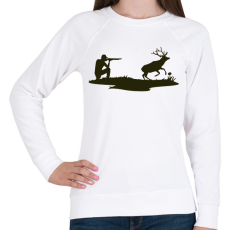 PRINTFASHION Vadász - Női pulóver - Fehér