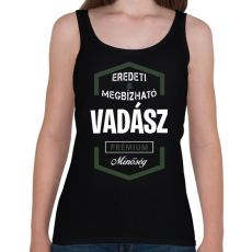 PRINTFASHION Vadász prémium minőség - Női atléta - Fekete