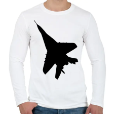 PRINTFASHION Vadász repülő  - Férfi hosszú ujjú póló - Fehér férfi póló