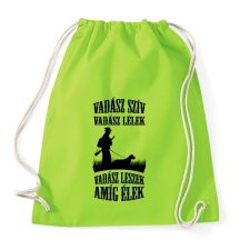 PRINTFASHION Vadász szív, vadász lélek - Sportzsák, Tornazsák - Limezöld tornazsák