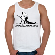 PRINTFASHION Vadászatnak vége - Férfi atléta - Fehér