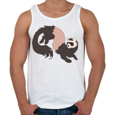 PRINTFASHION vadászgörény - Férfi atléta - Fehér