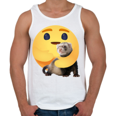PRINTFASHION Vadászgörény - Férfi atléta - Fehér