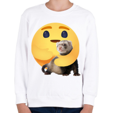 PRINTFASHION Vadászgörény - Gyerek pulóver - Fehér