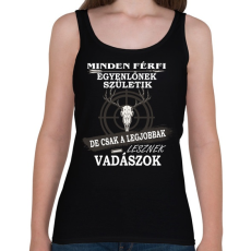 PRINTFASHION Vadásznak születni kell - Női atléta - Fekete