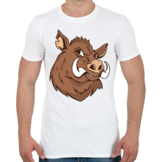 PRINTFASHION Vaddisznó - Férfi póló - Fehér