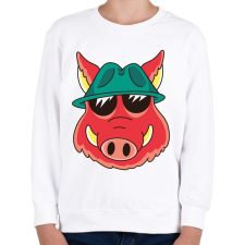 PRINTFASHION Vaddisznó - Gyerek pulóver - Fehér gyerek pulóver, kardigán
