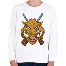 PRINTFASHION Vaddisznó - Gyerek pulóver - Fehér gyerek pulóver, kardigán