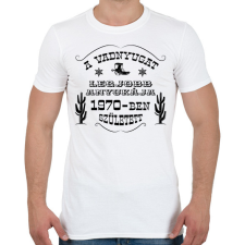 PRINTFASHION Vadnyugat legjobb anyukája - Évszámmal - Férfi póló - Fehér férfi póló