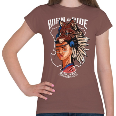 PRINTFASHION Vadnyugat - Női póló - Mogyoróbarna