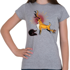 PRINTFASHION Vadon - Női póló - Sport szürke női póló