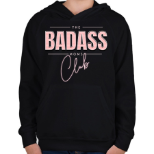 PRINTFASHION Vagány anyák klubja - Gyerek kapucnis pulóver - Fekete gyerek pulóver, kardigán