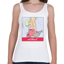 PRINTFASHION Vágd el a torkát - Női atléta - Fehér női trikó