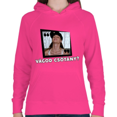 PRINTFASHION Vágod csótány? - Női kapucnis pulóver - Fukszia
