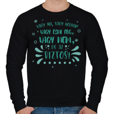 PRINTFASHION Vagy esni fog, vagy nem - Férfi pulóver - Fekete férfi pulóver, kardigán