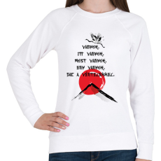 PRINTFASHION Vagyok - Haiku - Női pulóver - Fehér