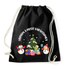 PRINTFASHION Vágyom a mesés karácsonyra - Sportzsák, Tornazsák - Fekete